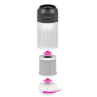 Aluratek - Purificateur d’air portable H13 True HEPA d’- Noir-Conception de filtration radiale à 360 degrés très efficace qui peut purifier l’air jusqu’à 4 fois par heure dans toutes les directions