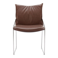 Zuo - Pola Chaise de salle à manger - Brun - Ensemble de 2-Confort moelleux et matériaux durables