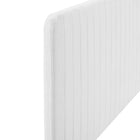 Modway - Milenna Chenal Touffé Tissu rembourré Tête de lit King/King de Californie, Blanc-Assemblée requise