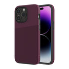 AXS - PROTech Plus étui mince anti-choc avec double couche pour Apple iPhone 15 Pro - Sangria-Résistant aux chutes jusqu’a 10 pieds