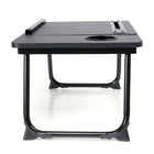 ShoppingAll - Bureau pliable portable pour canapé et lit - Noir-Stable & Antidérapant: Doté de pieds stables avec des patins antidérapants, maintenant la table ferme sur toute surface.