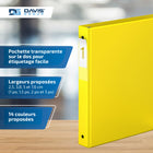 Davis Group Super économie, Reliure à anneaux ronds 1 po, paquet de 6 – Jaune-Anneau Rond, Non-Verrouillage