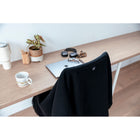 Warmür - La couverture pour chaise originale, Noir- Glissière dissimulée qui s’adapte à la plupart des appuis-tête et qui se ferme quand vous ne l’utilisez pas