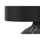 Monarch Specialties - Luminaire - 23 po H Lampe De Table - Céramique Noire - Abat-Jour Noir - Contemporain-Montage mineur est requis avec les instructions illustrées incluses. fabriqué avec des matériaux durables, cette lampe est couverte par une garantie limitée de 2 ans contre les défauts de fabrication pour un achat sans tracas