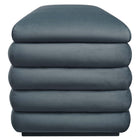Modway - Mezzo Rembourré Performance Velvet Établi de rangement - Cadet Blue-Glissements au pied sans marquer