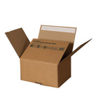 Spicers - Boîte postale à peler et coller - 12,18 po x 8,43 po x 8,87 po - Kraft - Paquet de 20-Couvercle à peler et coller