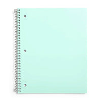 Pep Rally cahier de notes à spirale - Ligné - 70 feuilles - Menthe-Cahier de notes ligné de 8 x 10 po