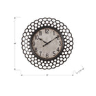 Monarch Specialties - Horloge - 16 po Rond - Horloge Murale - Vert Foncé - Transitionnel-Un grand affichage analogique numérique facile à lire avec des aiguilles classiques en métal noir derrière une surface en verre transparent est à la fois décoratif et fonctionnel