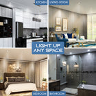 ShoppingAll - Impotek Lumière de plafond encastrée LED 4” 5 CCT avec boîte de jonction - 2700K/3000K/3500K/4000K/5000K - Dimmable IC Classé ETL Étoile d’Énergie 9W 800LM - RCL1-9W4IN (Paquet de 4)-6