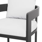 Modway - Tahoe Terrasse extérieure Aluminium pour patio Chaise de bar - 44,5 po - Blanc-8