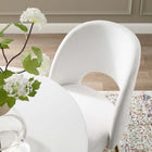 Modway - Rouse Salle à manger Fauteuil d’appoint - Blanc-Design moderne du milieu du siècle