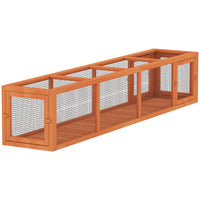 PawHut - Tunnel extérieur pour chat 79 po L - orange-Le design modulable permet des options infinies avec quatre entrées pour connecter les tubes 