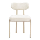 Zuo - Aurea Chaise de salle à manger - Gris pâle - Ensemble de 4-Structure en acier thermolaqué