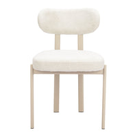 Zuo - Aurea Chaise de salle à manger - Gris pâle - Ensemble de 4-Structure en acier thermolaqué