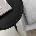 Modway - Chiro Bois rond Table d’appoint - Noir-Glissements au pied sans marquer