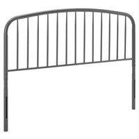 Modway - Nova Métal Tête de lit complète - Gris-Tête de lit complète en métal