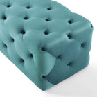 Modway - Amour Entrée à boutons touffés de 60" Performance Velvet Banc - Bleu de mer-7