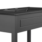 Modway - Altura 36" Vanette de salle de bain - Gris Noir-Matchs non inclus