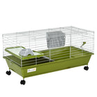 PawHut - Cage pour lapin, cochon d’Inde, furet, rat, hamster 35 po L - vert-Optimal pour un petit lapin, un chinchilla, un cochon d’Inde et d’autres petits animaux de taille similaire 