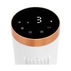 Seville Classics - Ventilateur tour oscillant UltraSlimLine avec éclairage – blanc-Minuterie de 12 heures (réglable par incréments de 1 heure)