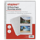 Staples - Pochettes de protection pour photos - Lot de 10-Pages de photos