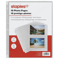 Staples - Pochettes de protection pour photos - Lot de 10-Pages de photos