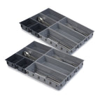 Joseph Joseph - Ensemble de compartiments de rangement 7-pièces Blox - paquet de 2-Idéal pour ordonner et ranger une vaste série d’articles ménagers tels que des couverts, des ustensiles, des articles de papeterie, des outils et des accessoires de travaux manuels