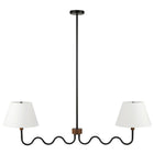 Modway - Sunlit Gribouillis à 2 bras Lumière suspendue - Noir noyer-Nécessite deux ampoules E26 de 25 W (non incluses)