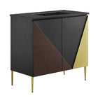 Modway - Alchemist 36" Vanette de salle de bain - Noir noir-Vanité de salle de bain moderne