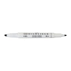 Zebra – Surligneur double pointe style stylo Mildliner, gris doux-L'encre résistante à l'eau douce est translucide et excellente pour la stratification
