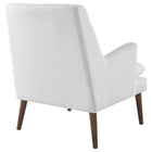 Modway - Leisure Rembourré Chaise longue - Blanc-Pattes à chevilles effilées
