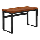 Monarch Specialties - 7676 Bureau 48 po L - Hauteur Adjustable Cerise/Metal Noir-Peut être utilisé comme bureau d'ordinateur ou table d'écriture, ce bureau pour travailler debout est parfait pour les espaces limités et peut être ajusté de 29,5 pouces à 48 pouces de hauteur.