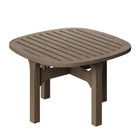 Modway - Saratoga Square Terrasse extérieure Bois de teck Table d’appoint - Gris vieilli-Glissières de plancher sans marquage