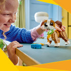 LEGO - Creator Les animaux mignons : le chiot joueur-Après le jeu, les 3 modèles font une jolie décoration que vous pouvez exposer