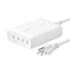 Belkin - Chargeur GaN BoostCharge Pro 200 W 4 ports USB-C-Chargez rapidement jusqu'à 4 appareils à la fois, y compris l'iPhone 15 Pro de 0 à 50 % en 21 minutes lorsqu'il est associé à un câble USB-C vers USB-C (non inclus) et le MacBook Pro 16IN de 0 à 50 % en 30 minutes et plus lorsqu'il est associé à un câble USB-C vers USB-C (non inclus) 