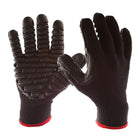 IMPACTO® V473240 Grand paire Gant Antivibrations Blackmaxx, doigts complets, tissu élastique, paume avec l'air encapsulé-1