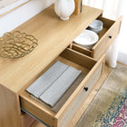 Modway - Chaucer Compact à 6 tiroirs Commode, Chêne-Construction durable en panneaux de particules