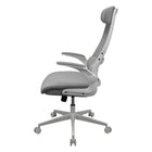 COUGAR - Stryder Chaise de bureau ergonomique avec support lombaire et accoudoirs relevables - blanc-Accoudoirs rabattables: Pensés pour la polyvalence, les accoudoirs offrent un soutien équilibré au besoin et se relèvent facilement quand vous souhaitez plus de liberté de mouvement ou vous rapprocher de votre bureau