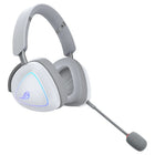 ASUS - Casque de jeu sans fil A701 ROG Delta II avec microphone amovible - Blanc-Lecture audio simultanée à partir de deux appareils 2,4 GHz et Bluetooth connectés pour une plus grande flexibilité