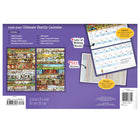 MotherWord - Calendrier familial magnétique pour réfrigérateur 2026-2027 - 9 1/2 po H x 15 po l - anglais-Chaque page couleur est remplie d'illustrations de l'artiste canadien Scott Lucescu