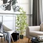 HOMCOM - Arbre de bambou artificiel 4 pi pour décoration intérieure de la maison - vert-Convient pour la maison, le bureau, apporte une touche naturelle à tout espace 