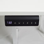 Ezywork - Bureau debout électrique à pièce entière - Cadre blanc / Dessus blanc-Capacité de poids : 154 lb