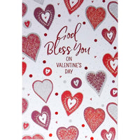 Mill Brook - Cartes De Souhaits De La Saint-Valentin Studio 5-3/8 po x 7-3/4 po / Enveloppes - Paquet de 18 - Religieux - Que dieu te bénisse-Cartes de souhaits qualité boutique