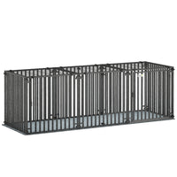 PawHut - Cage pour chien robuste 83 po, grande caisse pour chien avec tapis-Doté d'un cadre en acier robuste et d'une serrure sécurisée, empêchant les évasions 