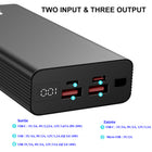 MyBat - Batterie externe Pro 10 000 mAh 20 W - Noir-Dimensions : 5,70 po x 2,59 po x 0,59 po