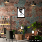 Dylan Guenther Utah Mammoth - Toile encadree - 22" x 31"-Sous licence officielle de la LNH et de l'AJLNH