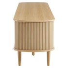Modway - Contour 63 po Bois Meuble TV, Chêne-Portes coulissantes