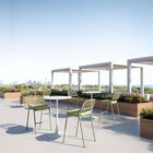 Zuo - Rio Tabouret de bar - Vert - Ensemble de 2-Dimensions: 24,4 po L x 20,9 po L x 40,0 po H