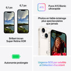 Apple - iPhone 14 6.1 po ecran Liquid Retina XDR, 128 Go, Minuit, Bell et Virgin Plus-Durabilite remarquable avec Ceramic Shield et resistance à l'eau