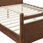 Modway - Leni King Size Bois Cadre de lit à plateforme jumelée - Noyer-9